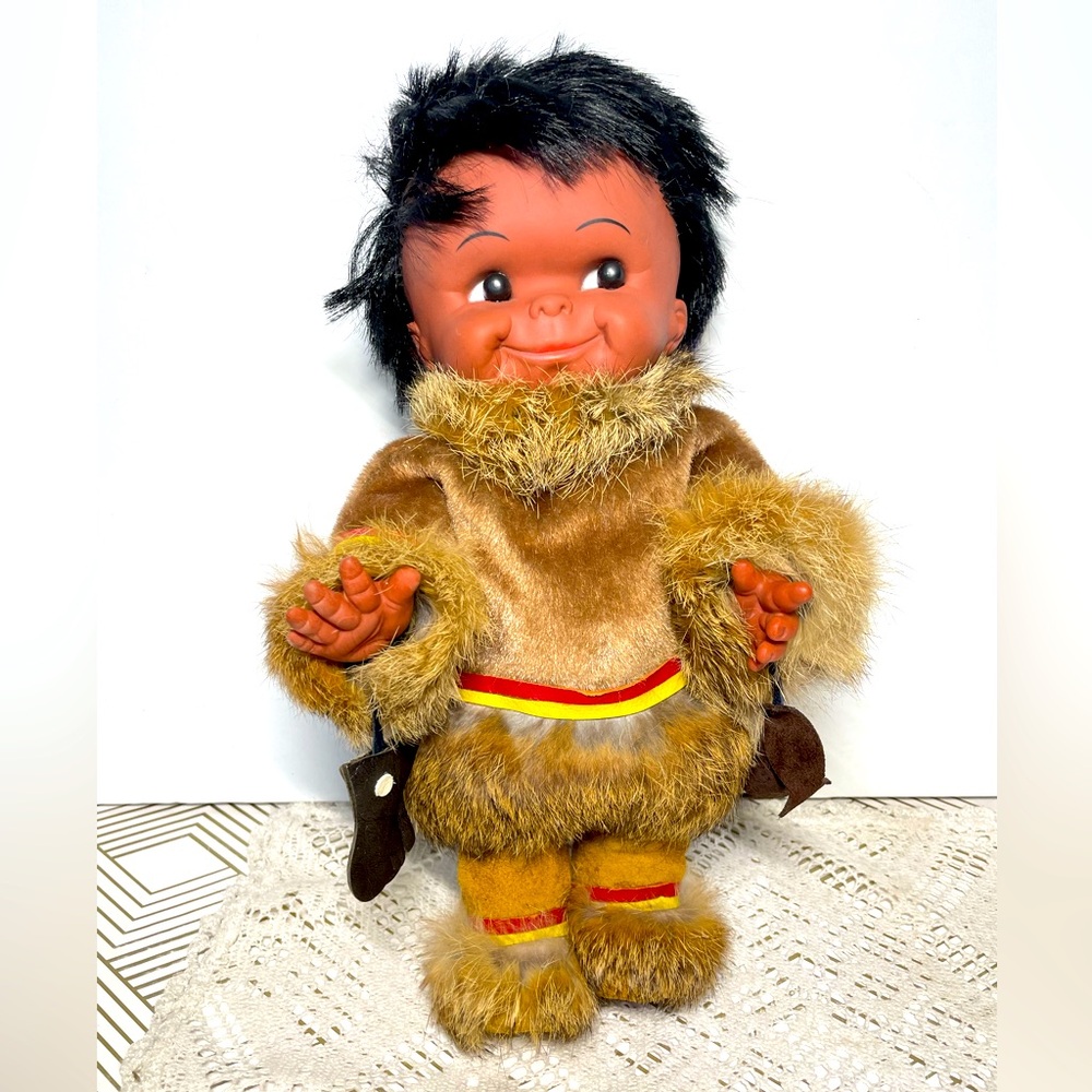 Vintage Regal Alaska Native Inuit Eskimo Doll 12”